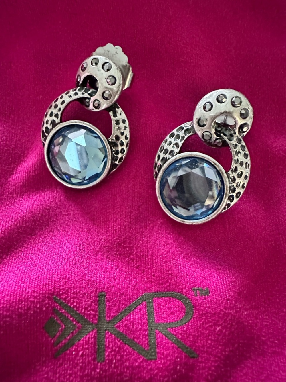 Lia Sophia Kiam Family CALEIGH
Crystal Marcasites Silvertone Post
Earrings